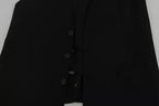 Dolce & Gabbana Black Wool Logo Waistcoat Vest - Zeiniez