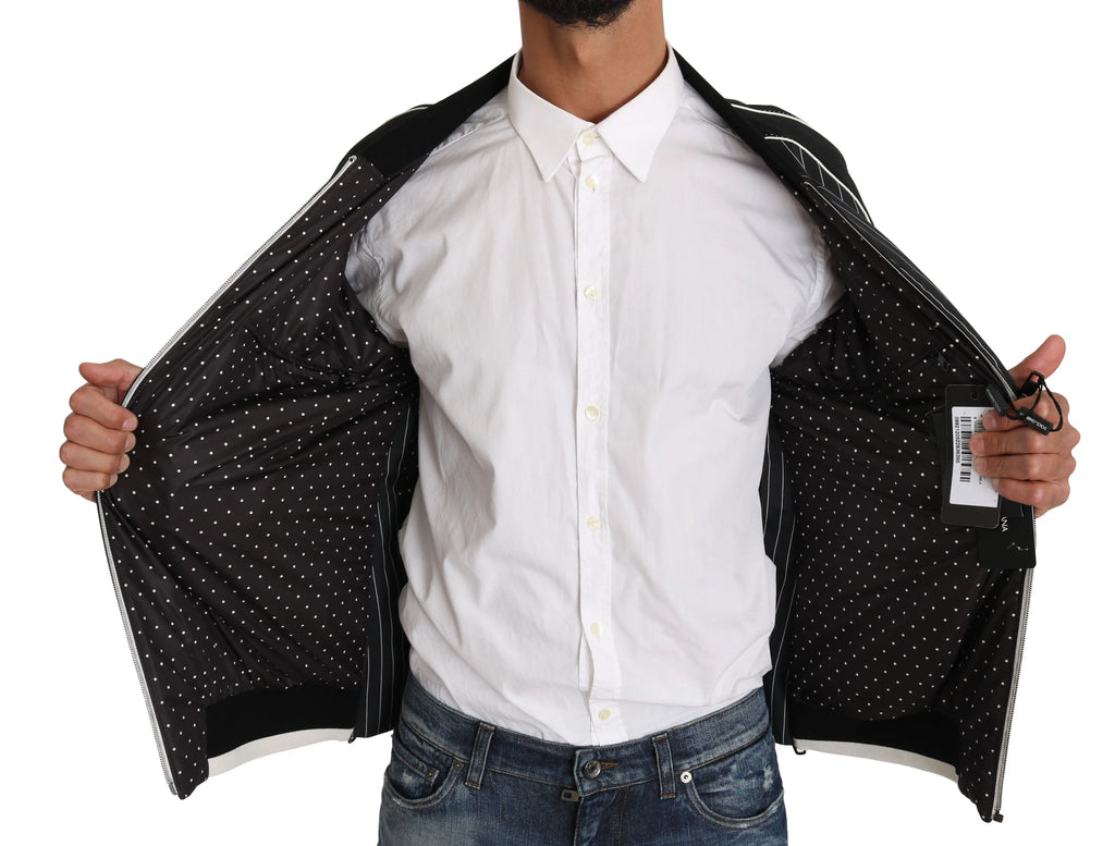 Dolce & Gabbana Black DD58 SG62 Sequined Beaded Jacket - Zeiniez