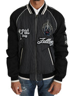 Dolce & Gabbana Black DD58 SG62 Sequined Beaded Jacket - Zeiniez