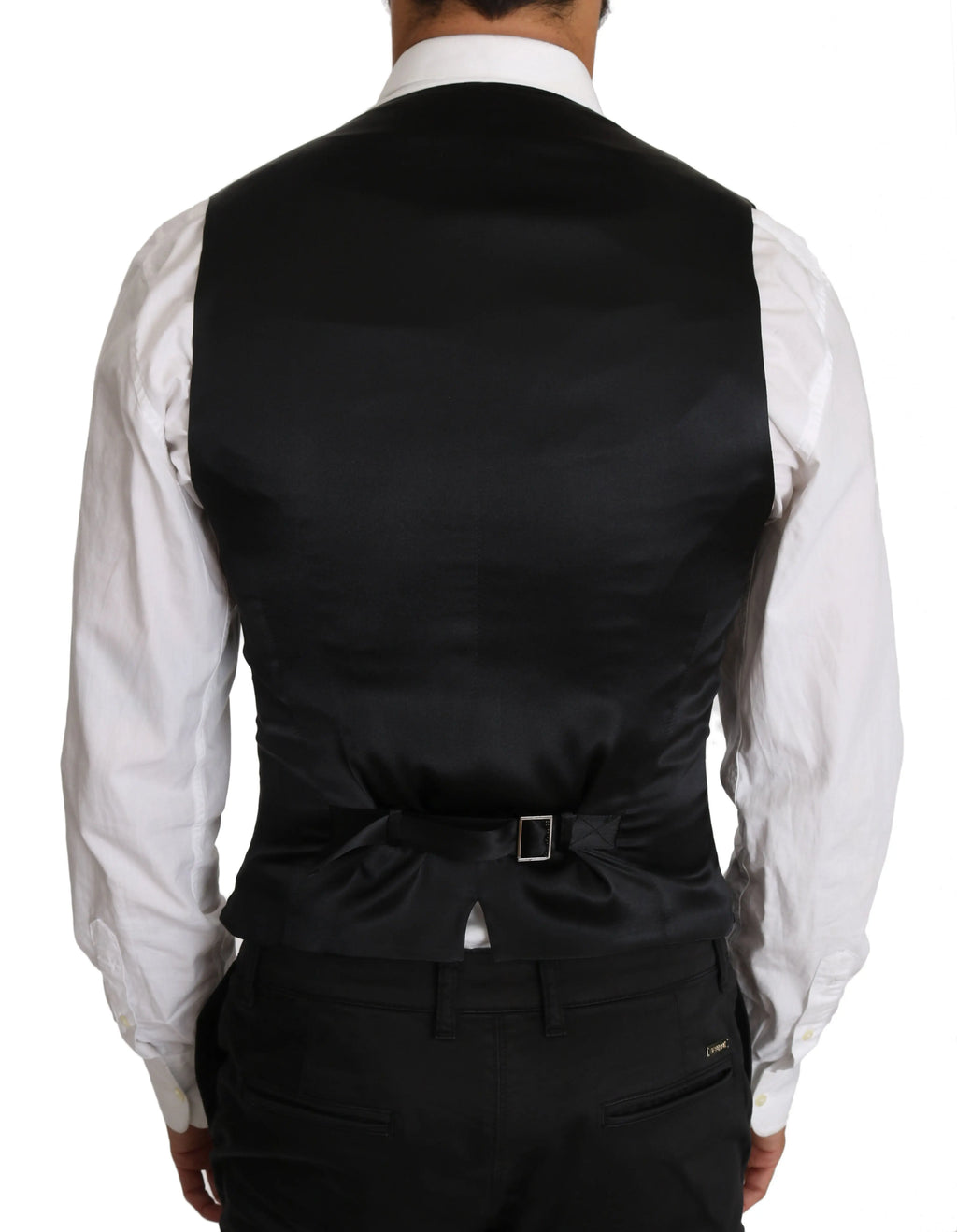 Dolce & Gabbana Gray Wool Double Breasted Waistcoat Vest - Zeiniez