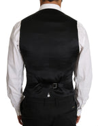 Dolce & Gabbana Gray Wool Double Breasted Waistcoat Vest - Zeiniez