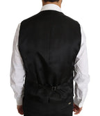 Dolce & Gabbana Gray Wool Silk Waistcoat Vest - Zeiniez