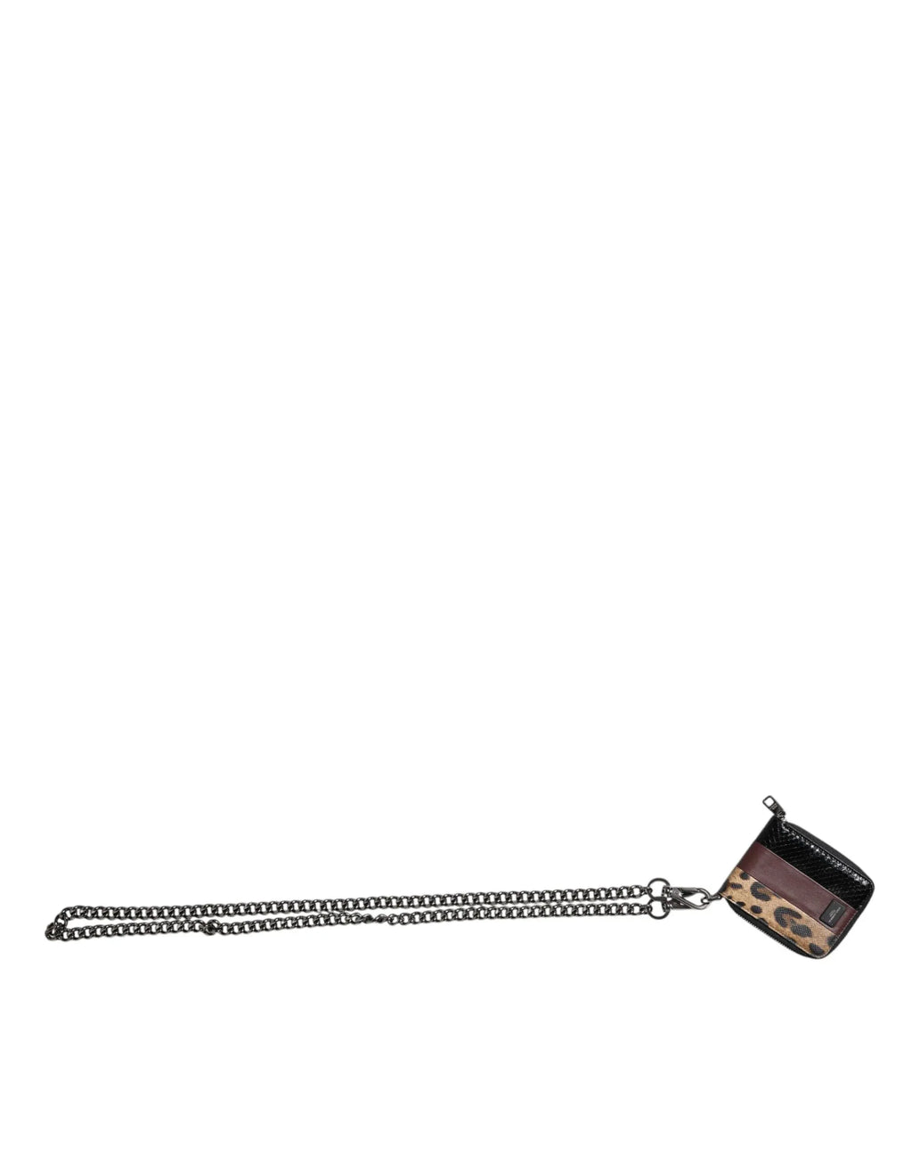 Dolce & Gabbana Multicolor Leopard Leather DG Bifold Card Holder Wallet - Zeiniez