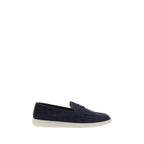 Prada Blue Rubber Slip-On Loafers - Zeiniez