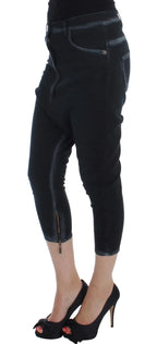 Cavalli Blue Cotton Stretch Baggy Relax Jeans - Zeiniez