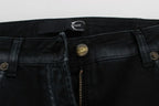 Cavalli Blue Cotton Stretch Baggy Relax Jeans - Zeiniez