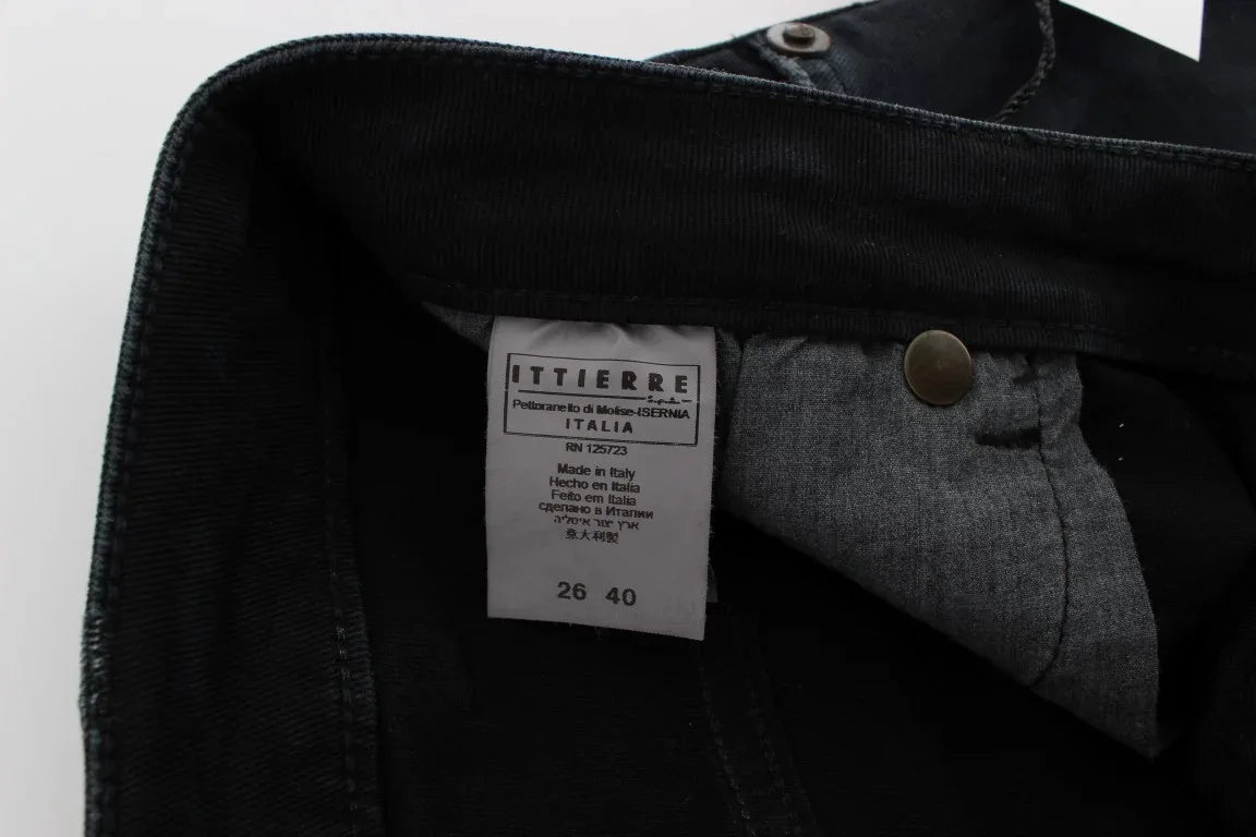 Cavalli Blue Cotton Stretch Baggy Relax Jeans - Zeiniez