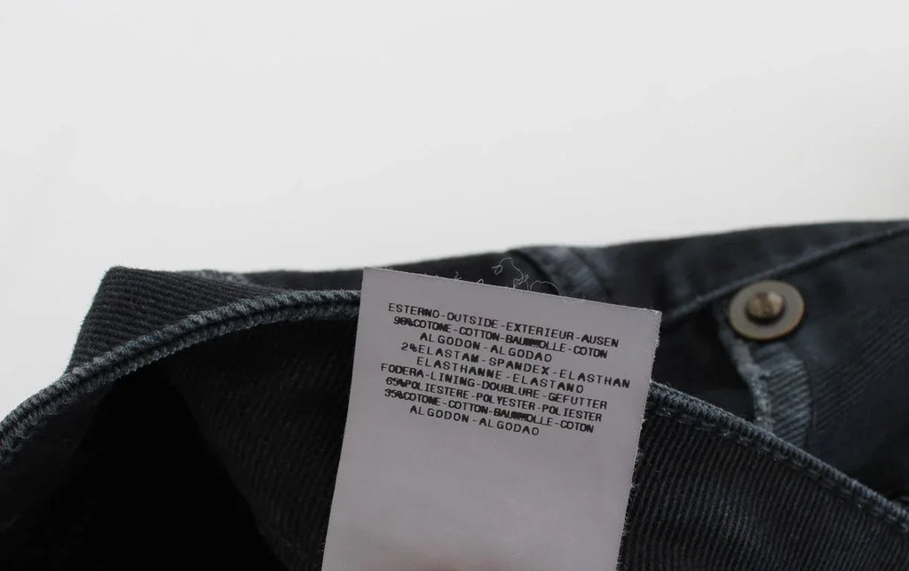 Cavalli Blue Cotton Stretch Baggy Relax Jeans - Zeiniez