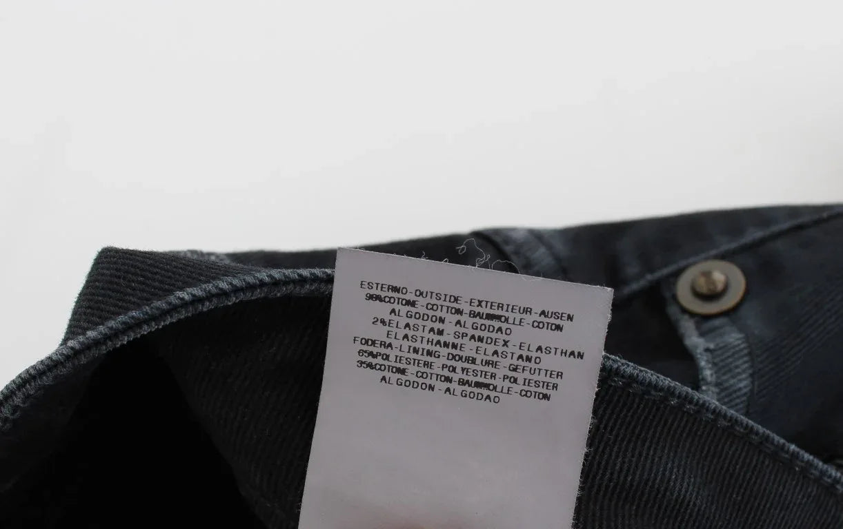 Cavalli Blue Cotton Stretch Baggy Relax Jeans - Zeiniez