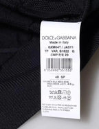 Dolce & Gabbana Black Silk Crew Neck Men Cardigan Sweater - Zeiniez