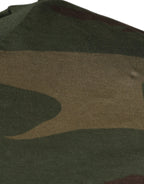Dolce & Gabbana Multicolor Camouflage Cotton Crew Neck T-shirt - Zeiniez