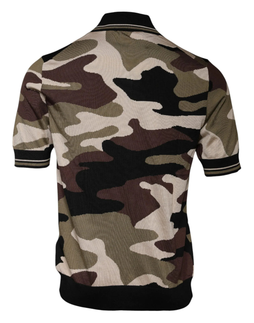 Dolce & Gabbana Multicolor Camouflage Collared Polo T-shirt - Zeiniez