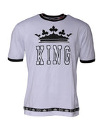 Dolce & Gabbana White Jersey Crew Neck Short Sleeves T-shirt - Zeiniez