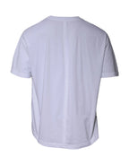 Balenciaga White Logo Cotton Crew Neck Short Sleeves T-shirt - Zeiniez