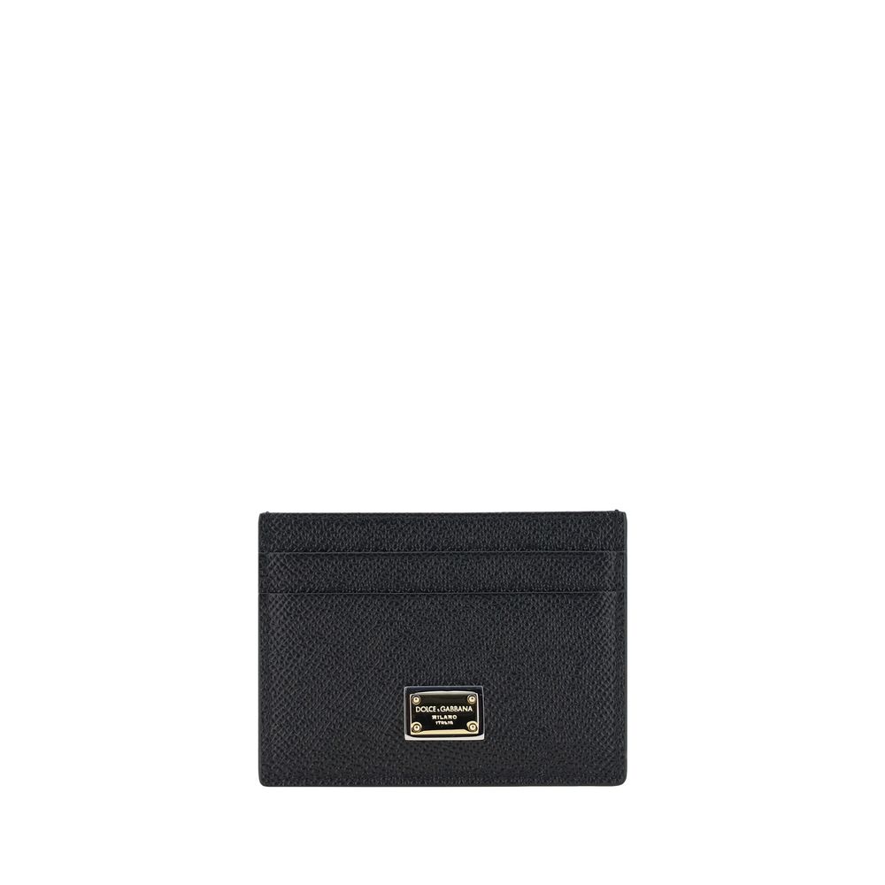 Dolce & Gabbana Black Calf Leather Bos Taurus Wallet - Zeiniez