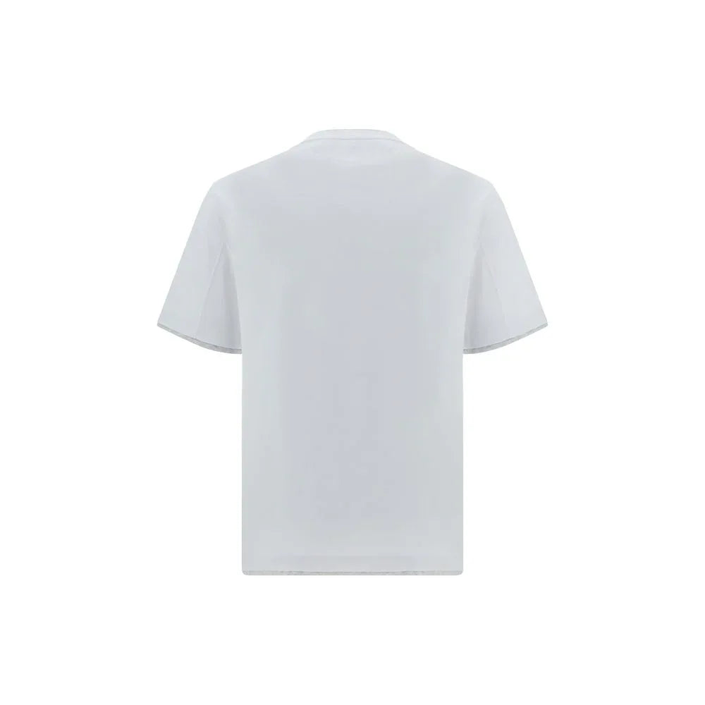 Brunello Cucinelli White Cotton T-Shirt - Zeiniez