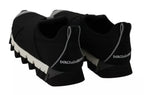Dolce & Gabbana Black Shark Neoprene Stretch Sneakers Shoes - Zeiniez
