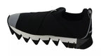 Dolce & Gabbana Black Shark Neoprene Stretch Sneakers Shoes - Zeiniez