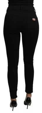 Dolce & Gabbana Black Mid Waist Slim Denim Cotton Stretch Jeans - Zeiniez