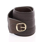 Dolce & Gabbana Brown D&G Leather Linnen Logo Belt - Zeiniez