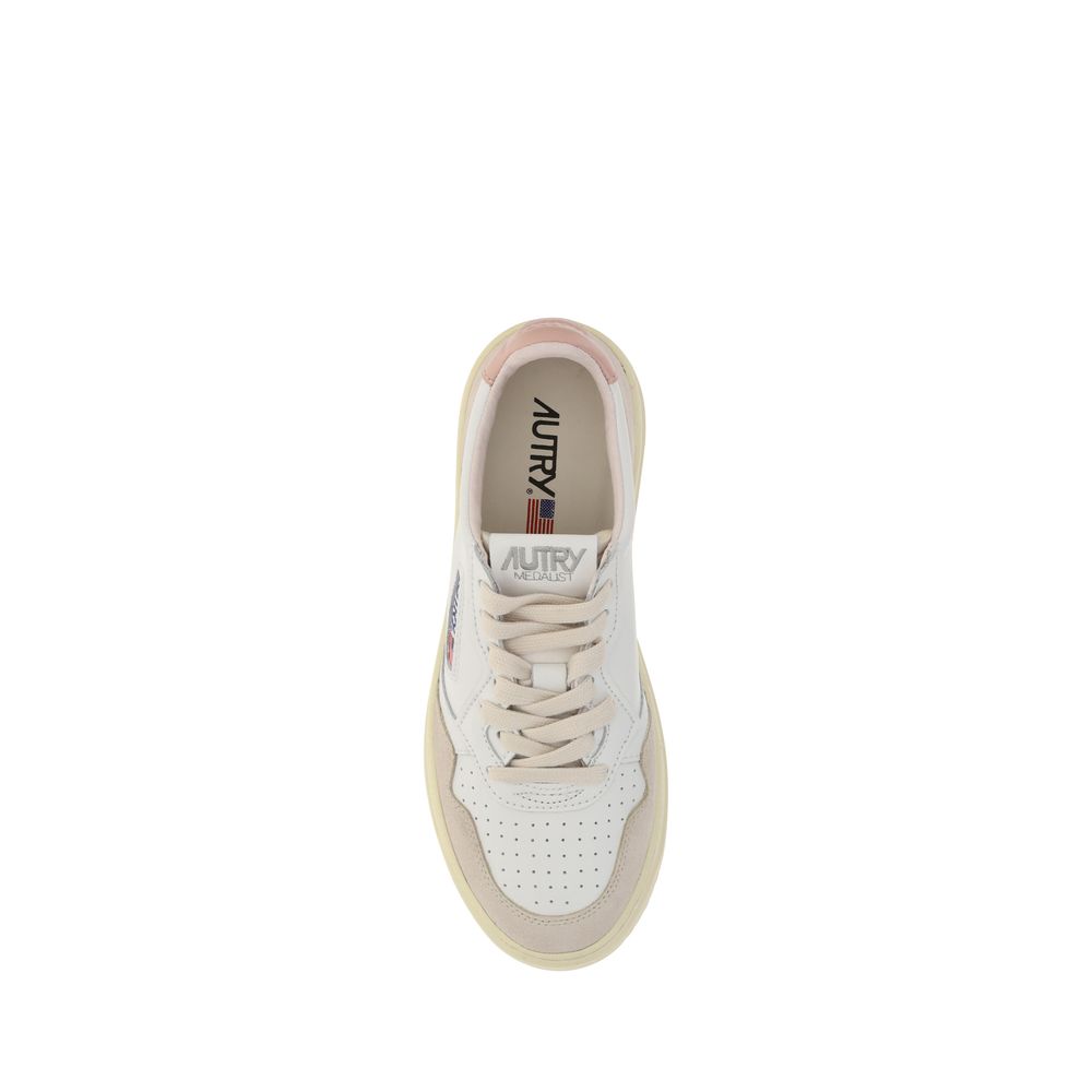 Autry White Leather Low Top Sneakers - Zeiniez