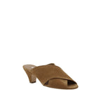 Casadei Brown Calf Leather Bos Taurus Platform Sandals - Zeiniez