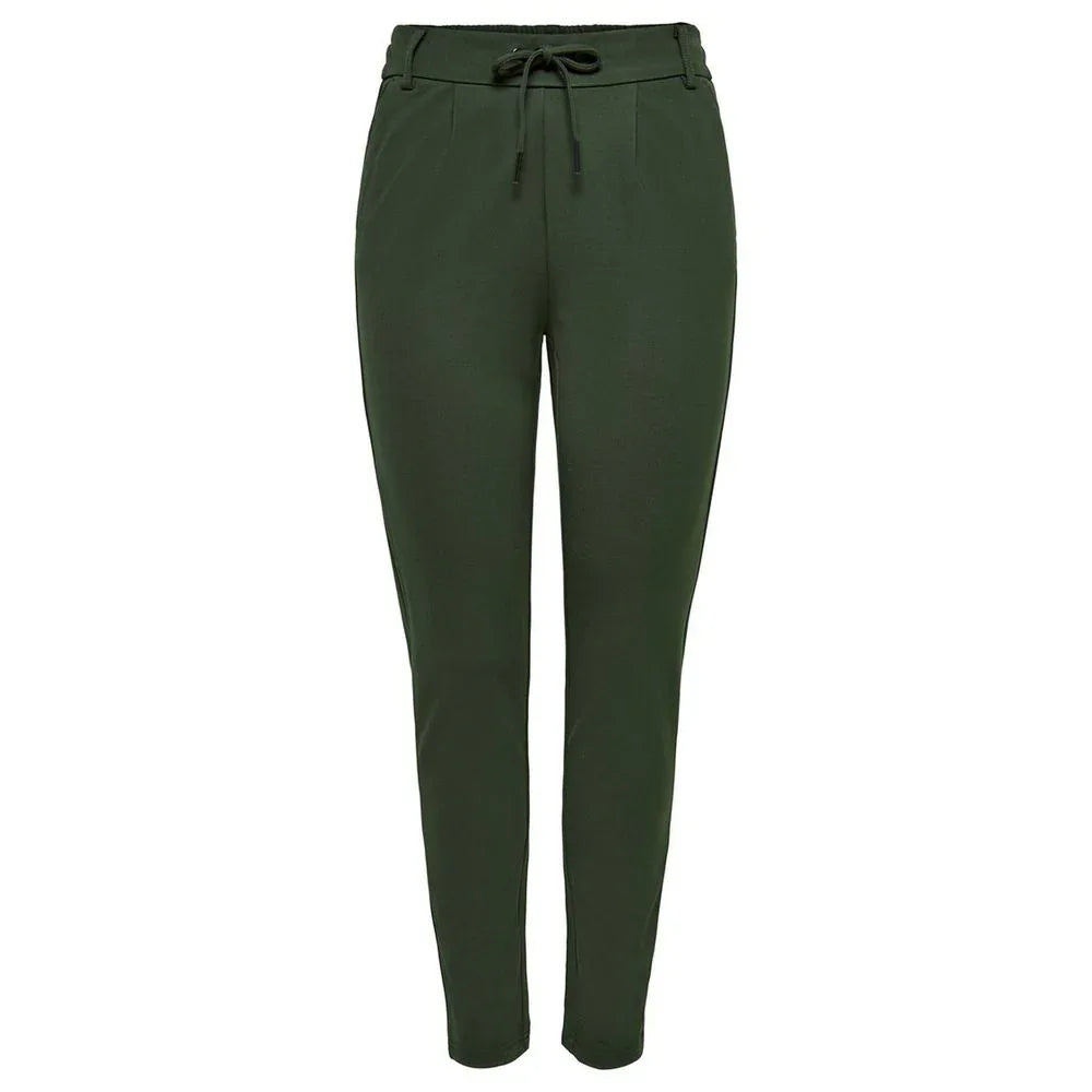 Only Green Viscose Casual Pants - Zeiniez