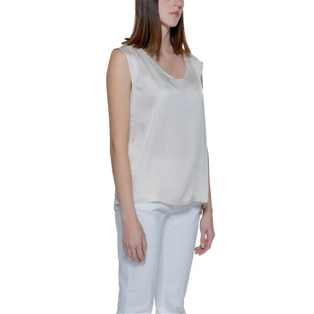Street One Beige Viscose Blouse - Zeiniez