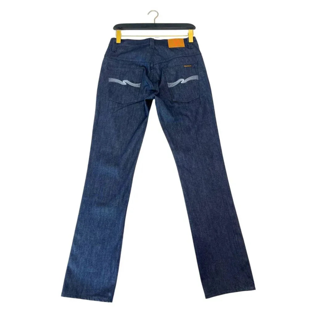Nudie Jeans Blue Cotton Men Jeans - Zeiniez