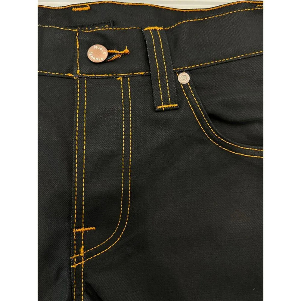 Nudie Jeans Black Cotton Men's Jean - Zeiniez