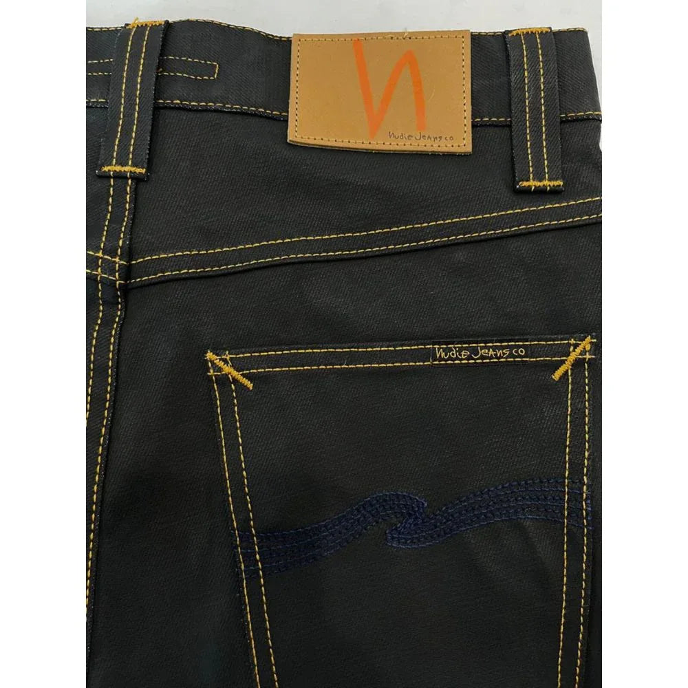 Nudie Jeans Black Cotton Men's Jean - Zeiniez