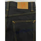 Nudie Jeans Black Cotton Men's Jean - Zeiniez