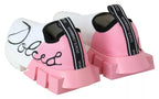 Dolce & Gabbana Pink White Logo Sorrento Sneakers Shoes - Zeiniez