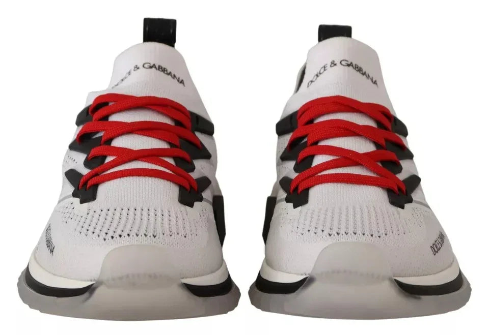 Dolce & Gabbana White SORRENTO Sport Stretch Men Shoes Sneakers - Zeiniez