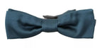 Dolce & Gabbana Blue 100% Silk Adjustable Neck Bow Tie Mens - Zeiniez