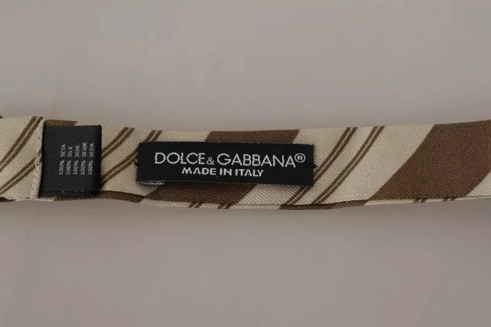 Dolce & Gabbana Multicolor Patterned Adjustable Neck Bow Tie Men - Zeiniez