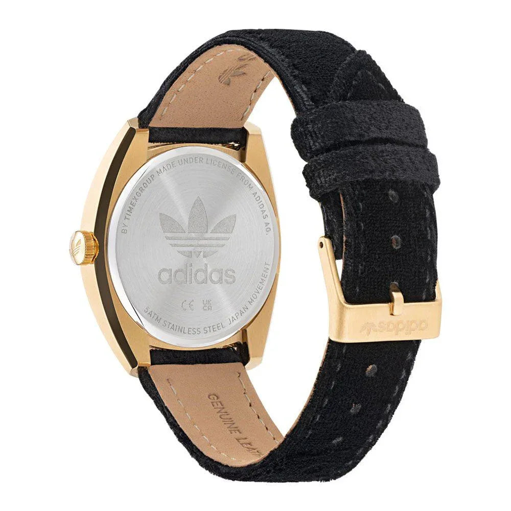 Adidas Black Leather Dress Watch - Zeiniez