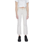 Vero Moda Beige Cotton Bootcut Jeans - Zeiniez
