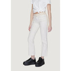 Vero Moda Beige Cotton Bootcut Jeans - Zeiniez