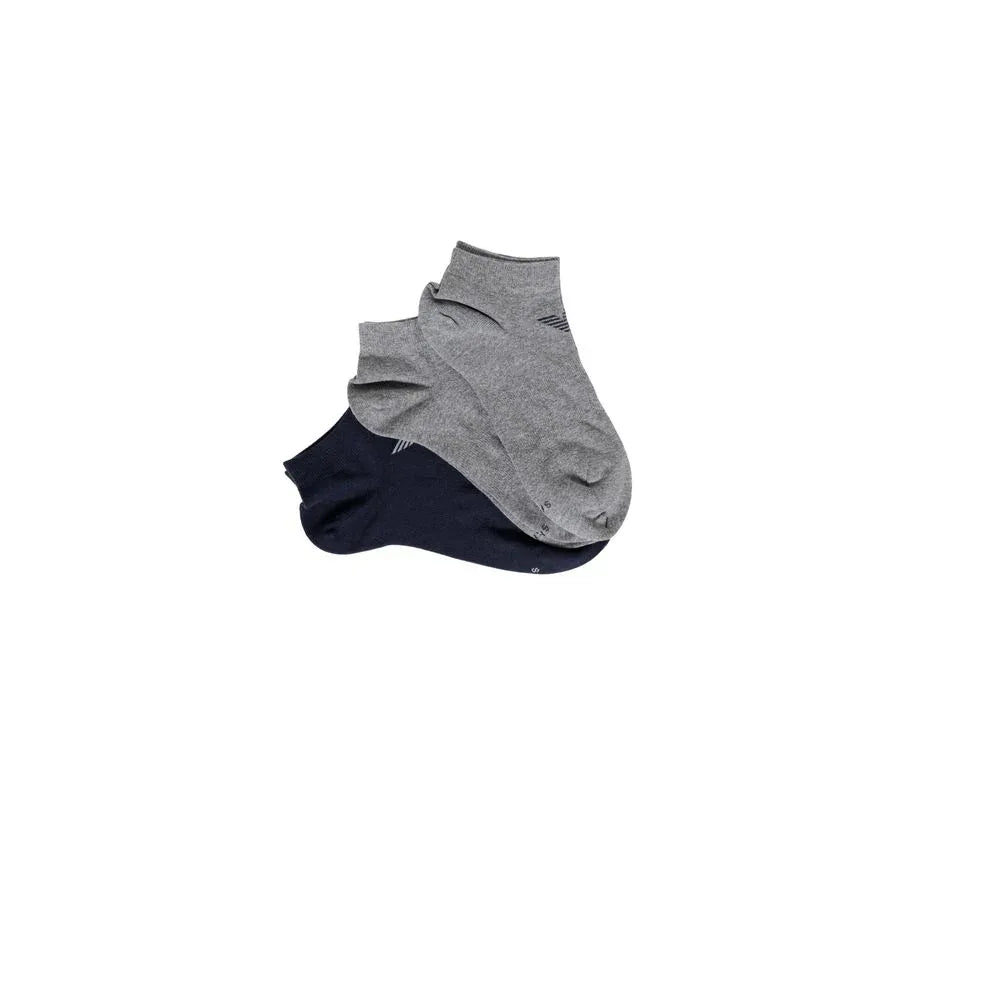 Emporio Armani Underwear Blue Cotton Socks - Zeiniez