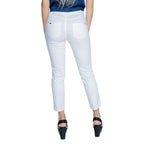 Street One White Cotton Casual Pants - Zeiniez