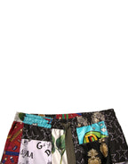 Dolce & Gabbana Multicolor Patchwork Cargo Bermuda Shorts - Zeiniez