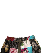 Dolce & Gabbana Multicolor Patchwork Cargo Bermuda Shorts - Zeiniez