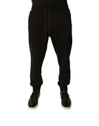 Dolce & Gabbana Black Cotton Jogger Men Sweatpants Pants - Zeiniez