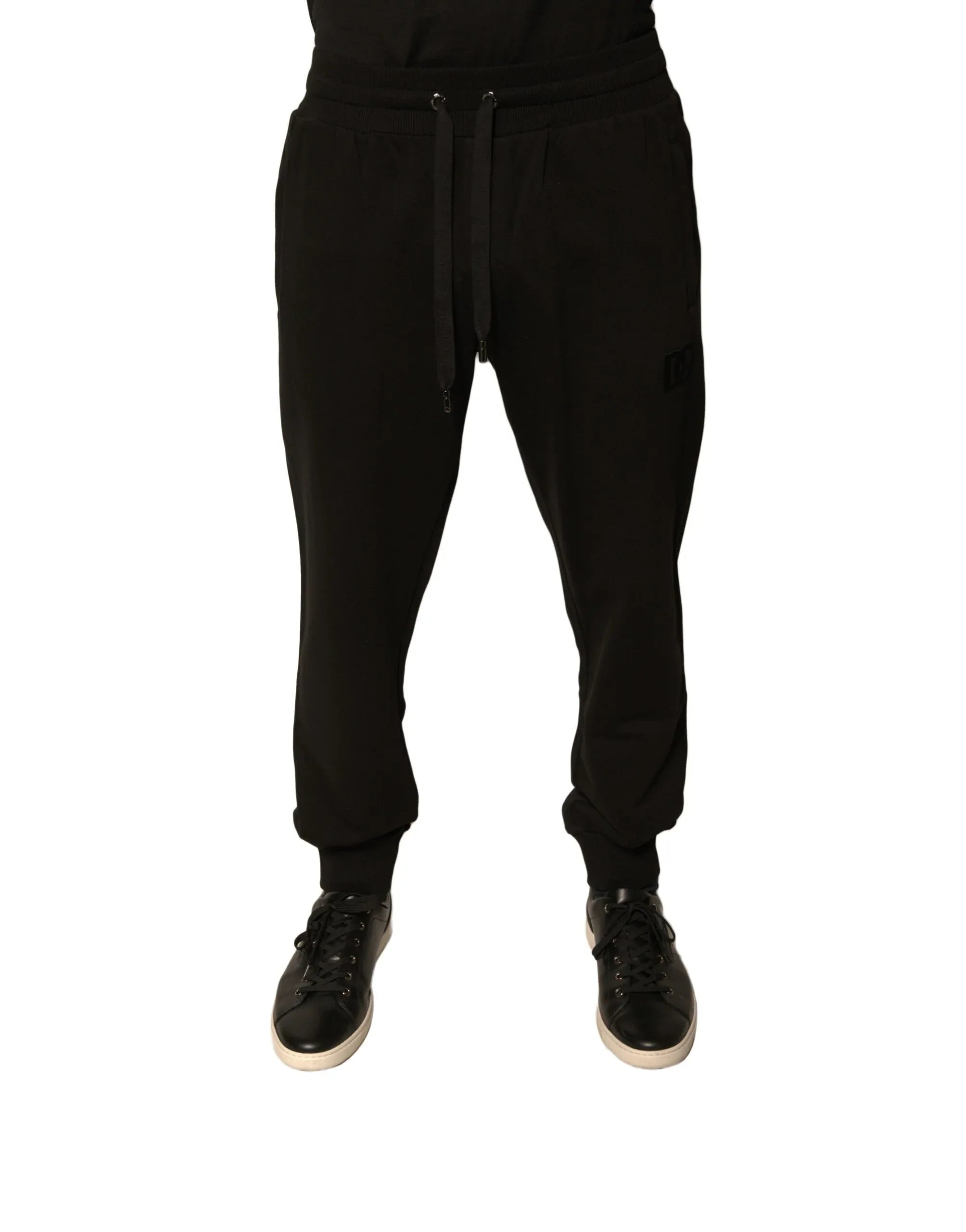 Dolce & Gabbana Black Cotton Jogger Men Sweatpants Pants - Zeiniez