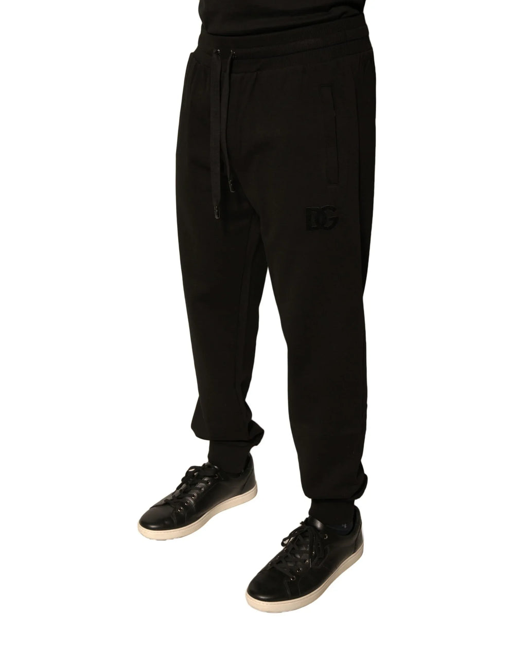 Dolce & Gabbana Black Cotton Jogger Men Sweatpants Pants - Zeiniez