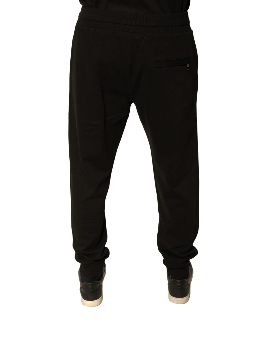 Dolce & Gabbana Black Cotton Jogger Men Sweatpants Pants - Zeiniez