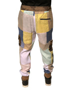 Dolce & Gabbana Multicolor Patchwork Jogger Sweatpants Pants - Zeiniez