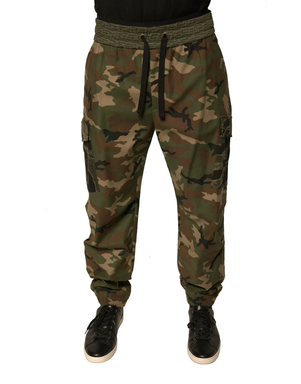 Dolce & Gabbana Multicolor Camouflage Cargo Sweatpants Pants - Zeiniez