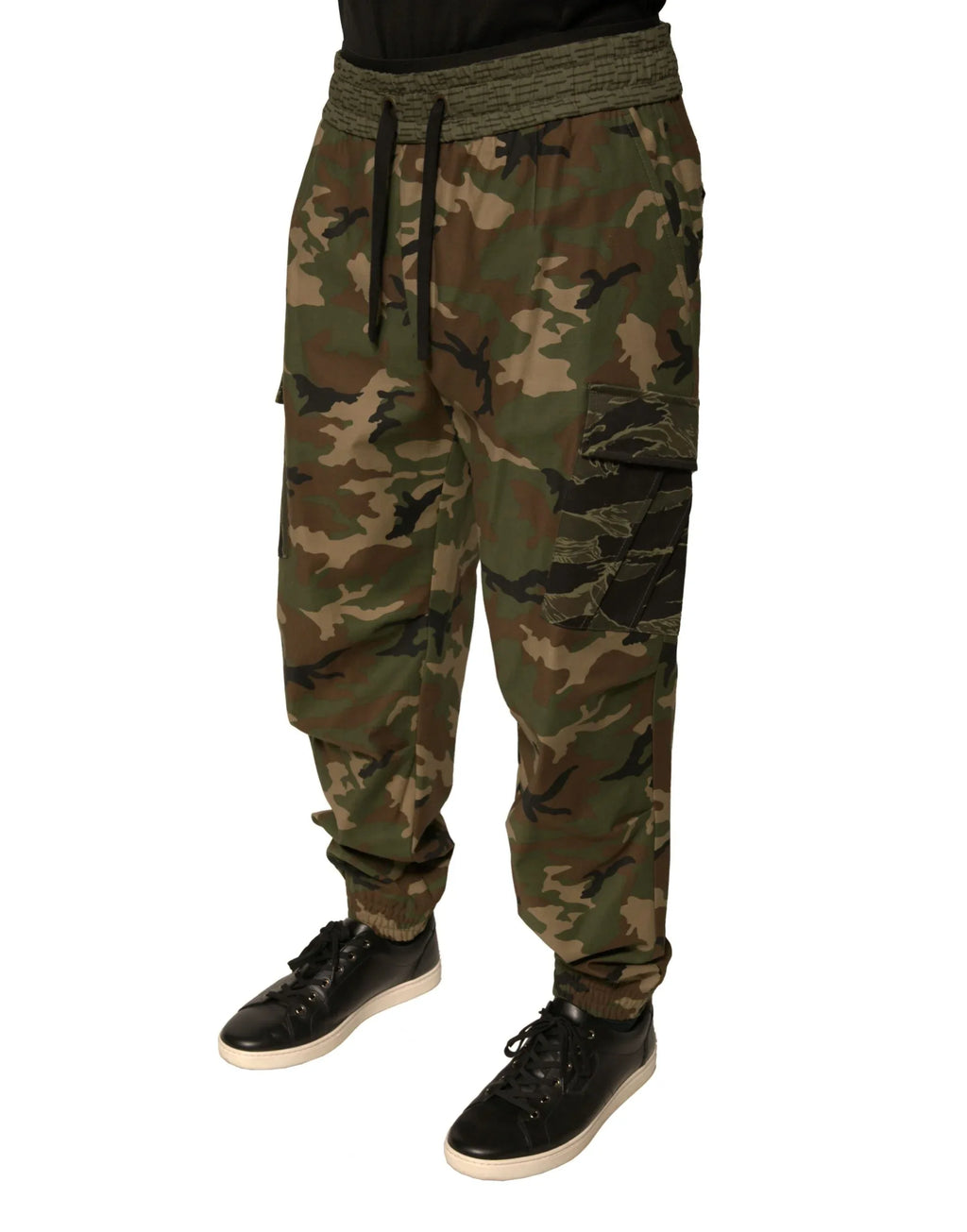 Dolce & Gabbana Multicolor Camouflage Cargo Sweatpants Pants - Zeiniez